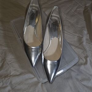 Michael Kors Metallic Silver Heels